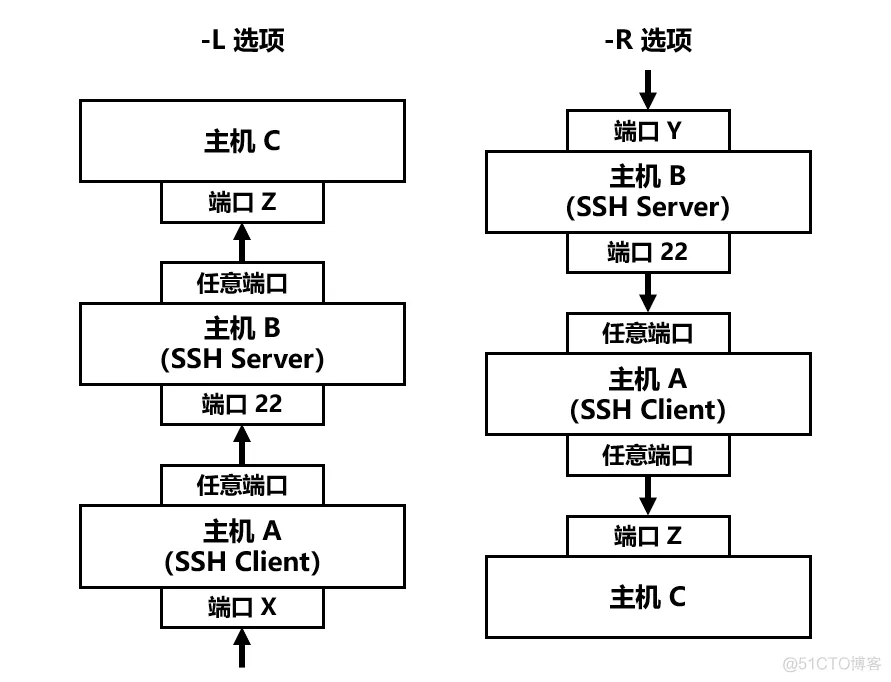 【运维】SSH 的 -L、-R 和 -D 选项_网络